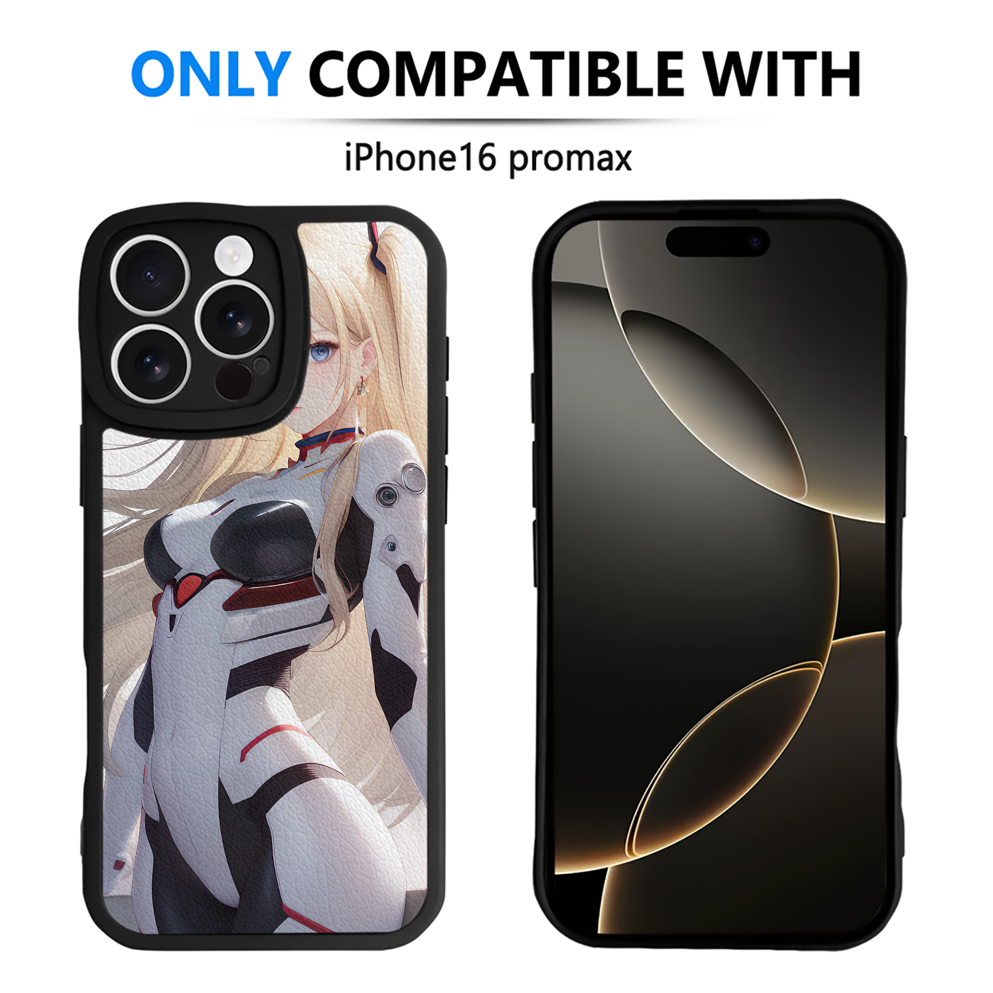 （画像用） EVA 新世紀エヴァンゲリオン 【iPhone 16シリーズ対応】シリコンスマホケース（レザー調） 材質：シリコン